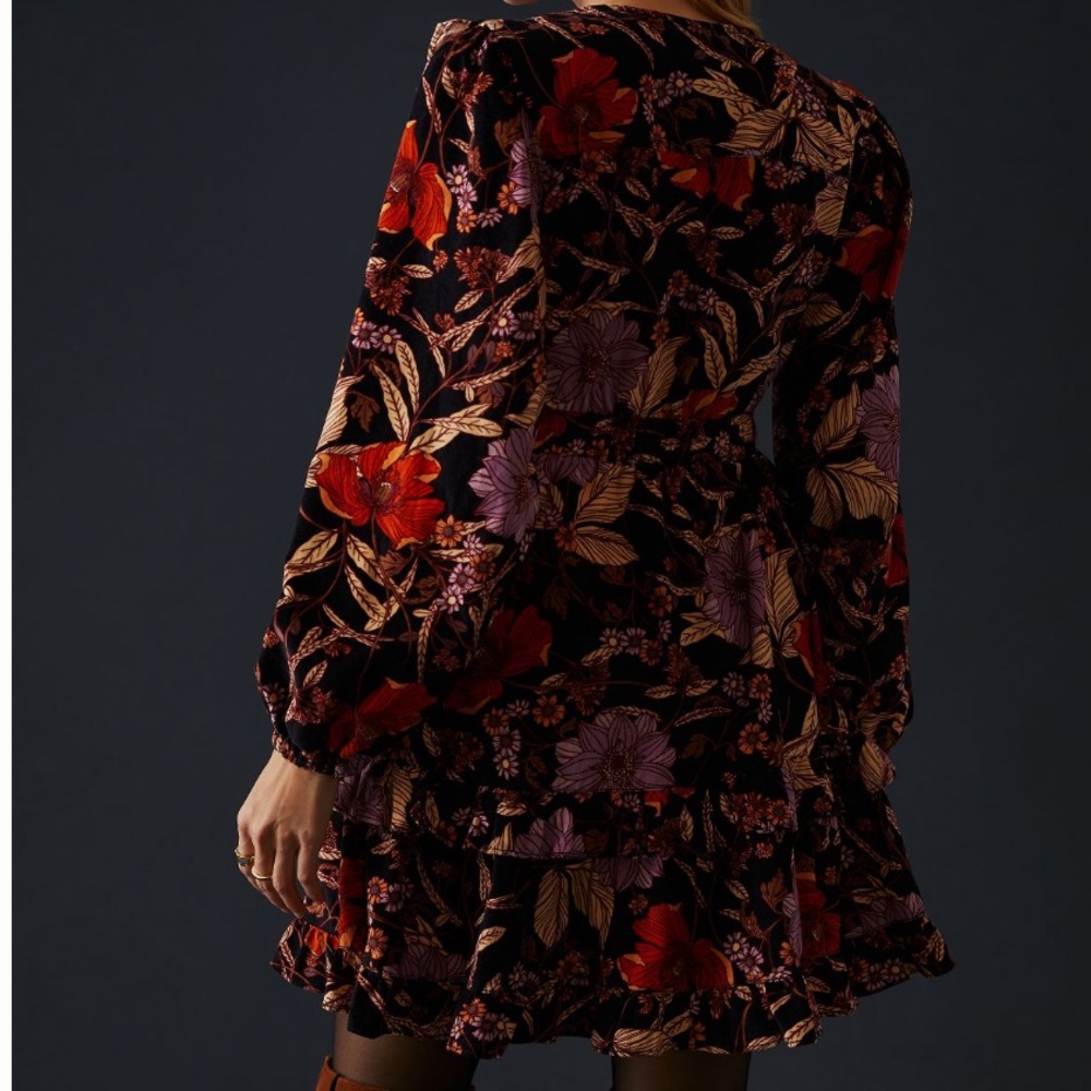 Anthropologie Pilcro Tiered Corduroy Dress - Picture 4 of 5
